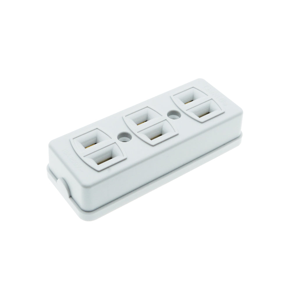 OMNI Spring Type Outlet Socket 10A 220V (2 Gang, 3 Gang, 4 Gang) for Electronics Appliances | STO-002 STO-003 STO-004