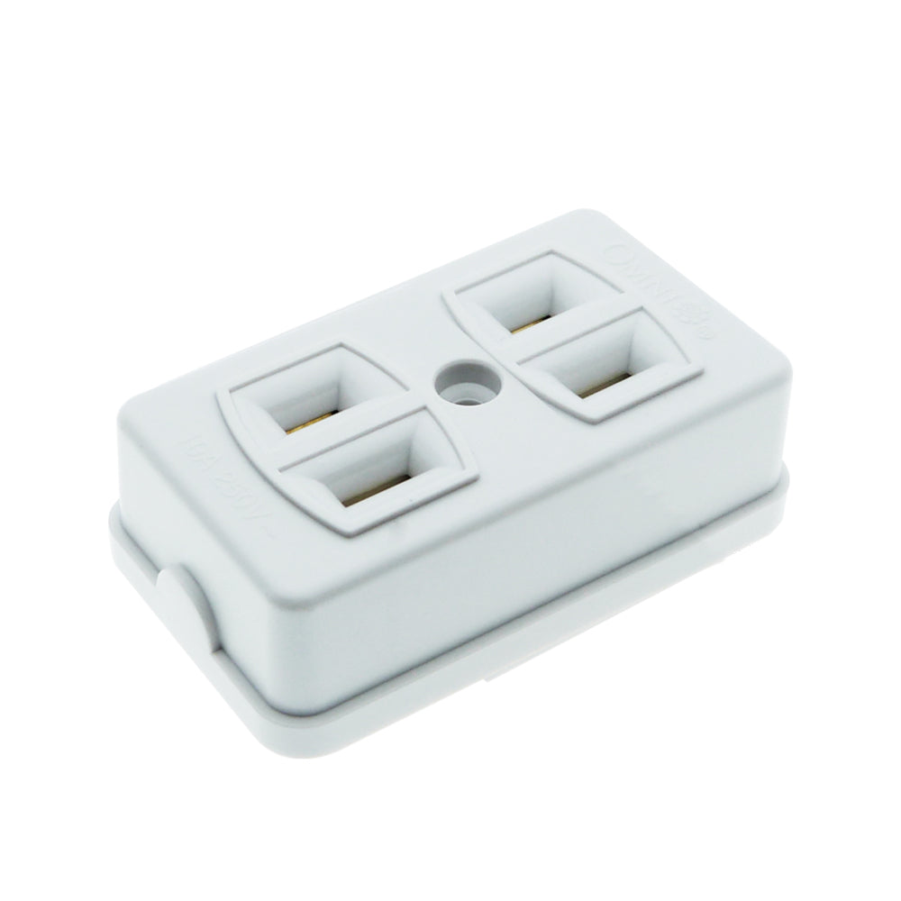 OMNI Spring Type Outlet Socket 10A 220V (2 Gang, 3 Gang, 4 Gang) for Electronics Appliances | STO-002 STO-003 STO-004