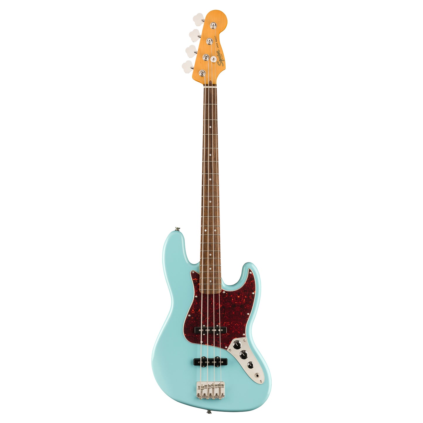 Squier by Fender Classic Vibe '60s Jazz Bass Electric Guitar Vintage Style LRL with SS Pickup, Nickel Plated Hardware (Sunburst, Blue, Black)