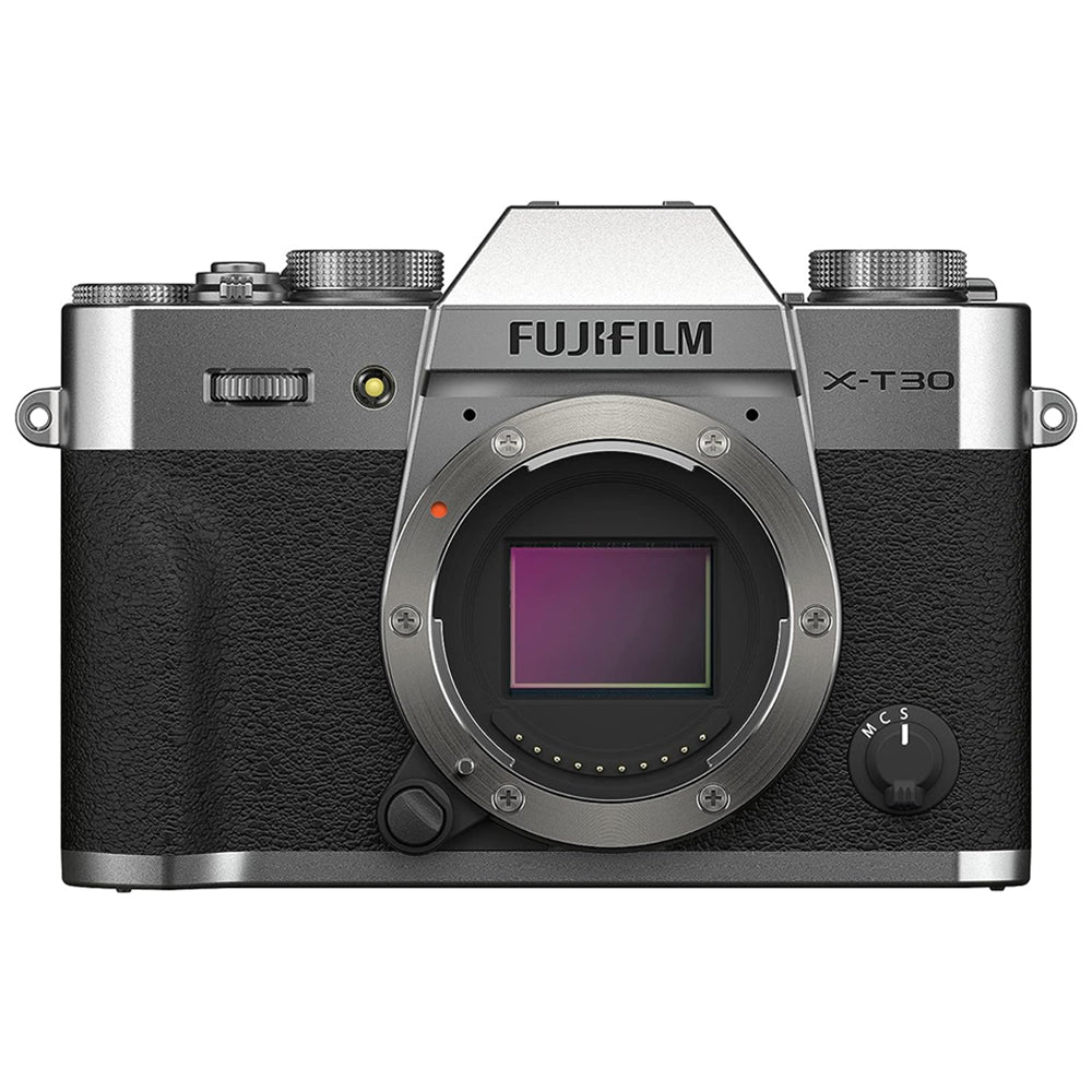 FUJIFILM X-T30 II Mirrorless Camera Body with 26.1MP APS-C X-Trans BSI CMOS 4 Sensor, DCI & UHD 4K 30 Video F-Log Gamma, 30 fps Shooting, Wi-Fi Bluetooth, 425-Point Phase-Detection Autofocus, Ultra-Sonic Vibration Sensor Cleaning