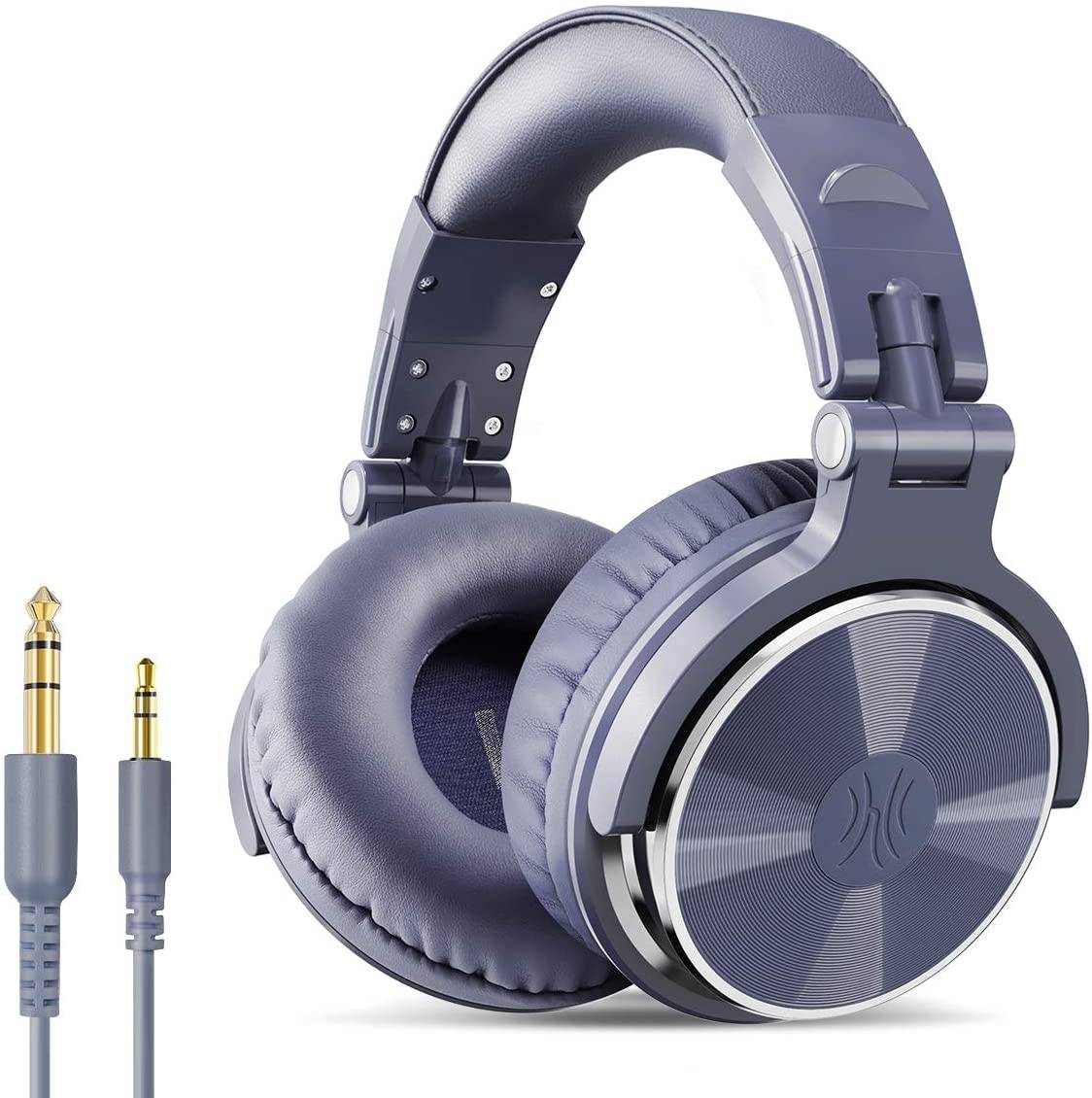 OneOdio Pro 10H Over Ear Headphone, Wired DJ Bass Headsets, Foldable Lightweight Headphones with Shareport and Mic for Recording, Podcast