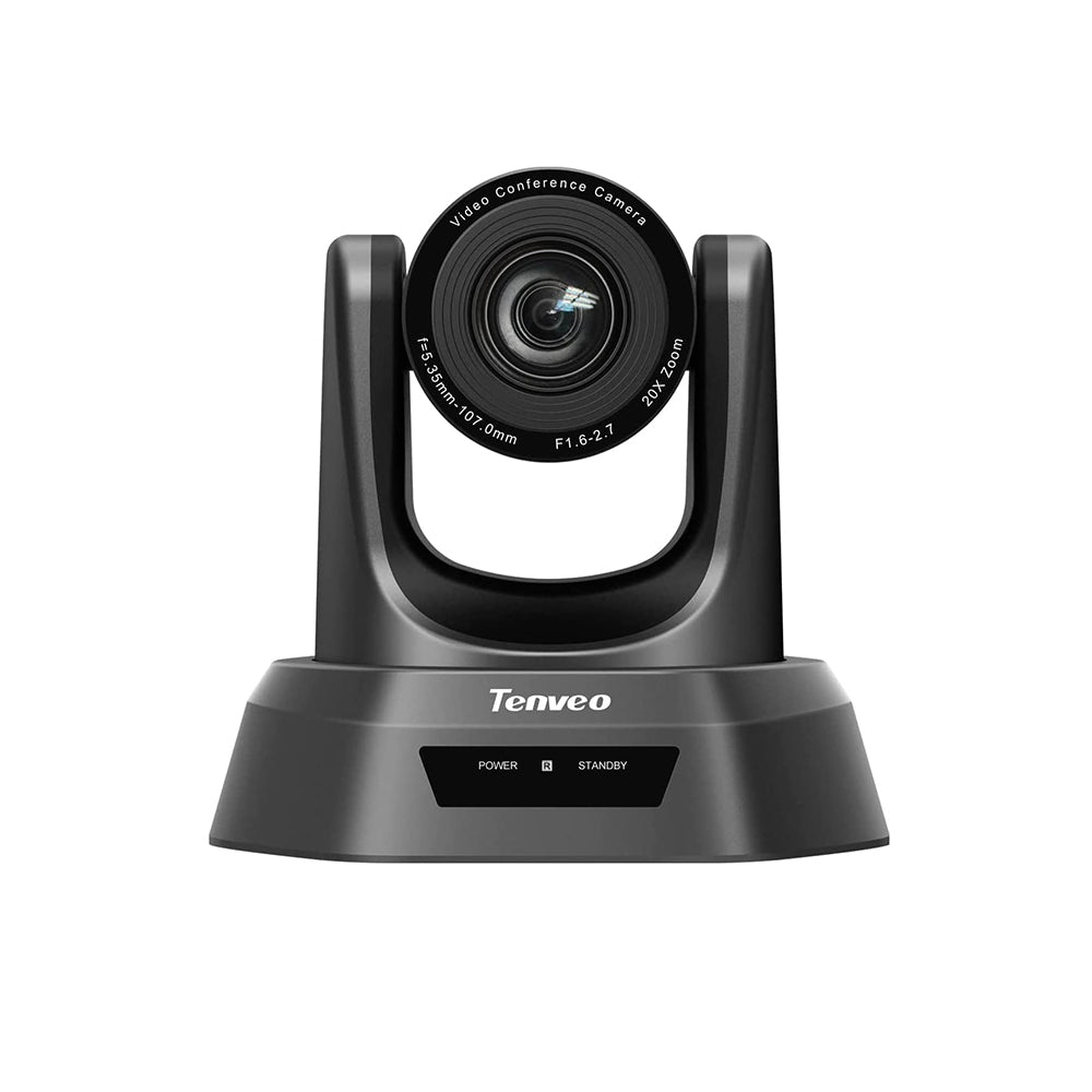 Tenveo TEVO-NV20 Series HD 1080P USB Video Conference PTZ Camera Plug and Play with 350 / 90 Degree Pan and Tilt, 20x Optical Zoom and IR Remote Control for Meetings and Livestreaming