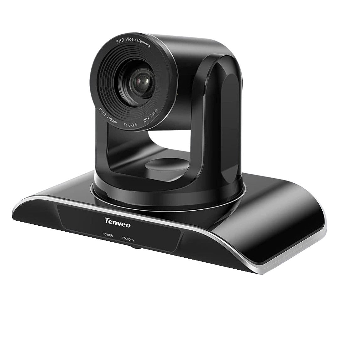 Tenveo TEVO-VHD20H 1080P FHD USB / HDMI PTZ Video Conference Camera with 20x Optical Zoom, Pan & Tilt, IR Remote Control, Wall Mount for Meetings and Live Streaming