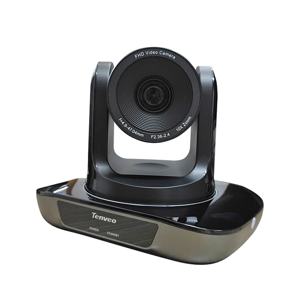 Tenveo UHD10U FHD 1080P USB PTZ Video Conference Camera with Pan & Tilt, 10x Optical Zoom Plug & Play for Meetings and Livestreaming