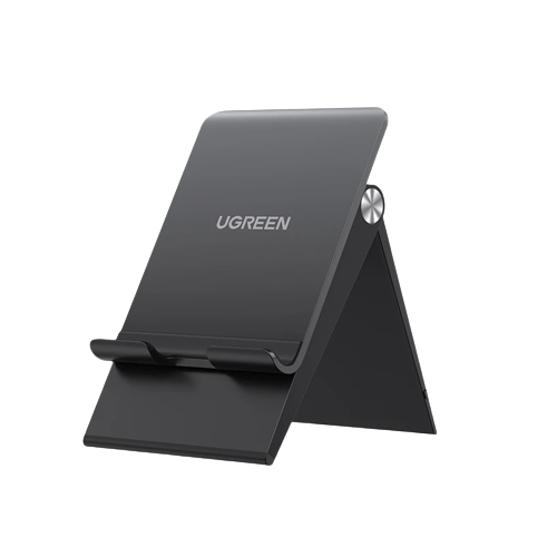 UGREEN Foldable Portable Desktop Stand for Phone and Tablets with Adjustable Height Up to 125mm (Compatible with 4.7" to 7.9" Devices) (White)