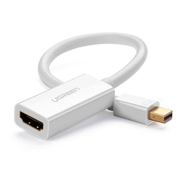 UGREEN 1080P 60Hz Mini DisplayPort DP to HDMI Gold-Plated Converter Cable Plug and Play for Display, Projector, TV (Black, White) | 10460, 10461