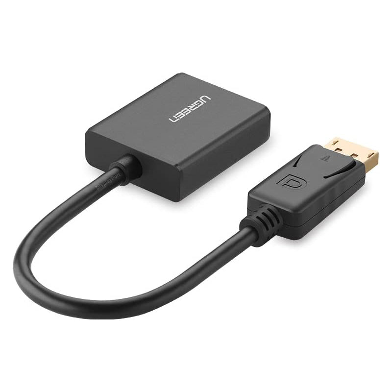 UGREEN DisplayPort DP Male to VGA Female Adapter 1080P 60Hz Gold-Plated ABS Casing Video Converter Cable 0.15M | 20415