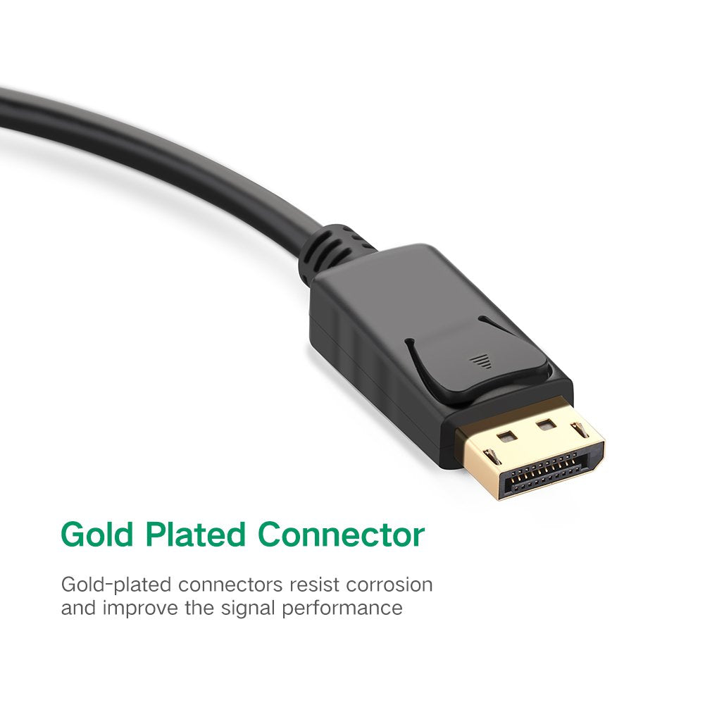 UGREEN DisplayPort DP Male to VGA Female Adapter 1080P 60Hz Gold-Plated ABS Casing Video Converter Cable 0.15M | 20415