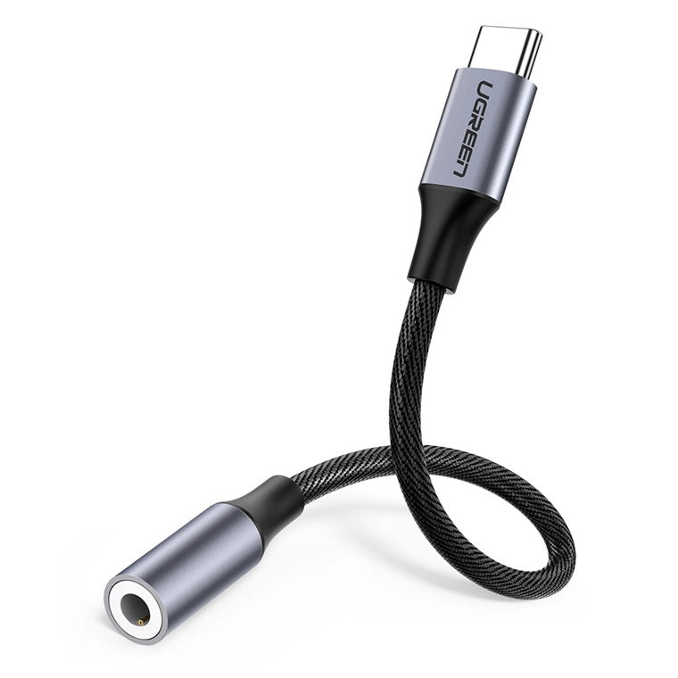 UGREEN USB-C Male to 3.5mm Female Audio Aux Cable Headphone Jack Adapter Type C with DAC Chip For Earphones, Smartphones (Silver) | 30632 |