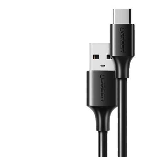UGREEN USB 2.0 Male to Type C Male Cable 480Mbps Quick Charger and Data Transfer Speed for Smartphone (Black) (0.25M, 0.5M, 2M) | 60114 | 60115 | 60118 |