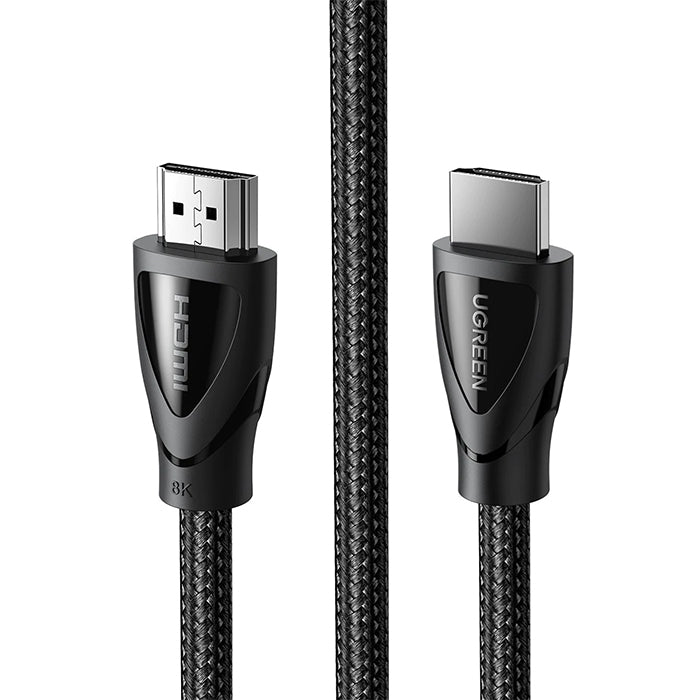 UGREEN 8K 60Hz FUHD HDMI 2.1 Male to Male 3-Meters Cotton-Braided Video Cable 48Gbps High Speed Supports 3D Display for TV, Monitors, PC, Laptop | 80404