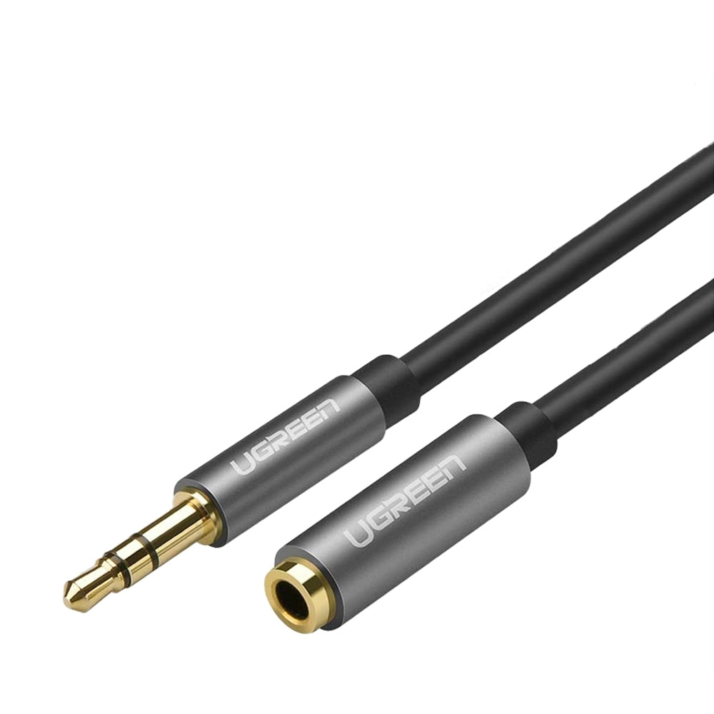 UGREEN 3.5mm AUX Male to Female Gold-Plated Aluminum Extension Cable with HiFi Stereo Audio for Laptop, PC, Smartphone (5M)