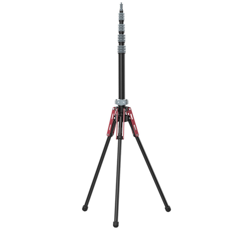 Ulanzi MT-49 Carbon Fiber Portable Camera Tripod / Light Stand with 194cm Max Height, Mid-Axis Detachable Monopod for Professional Photography