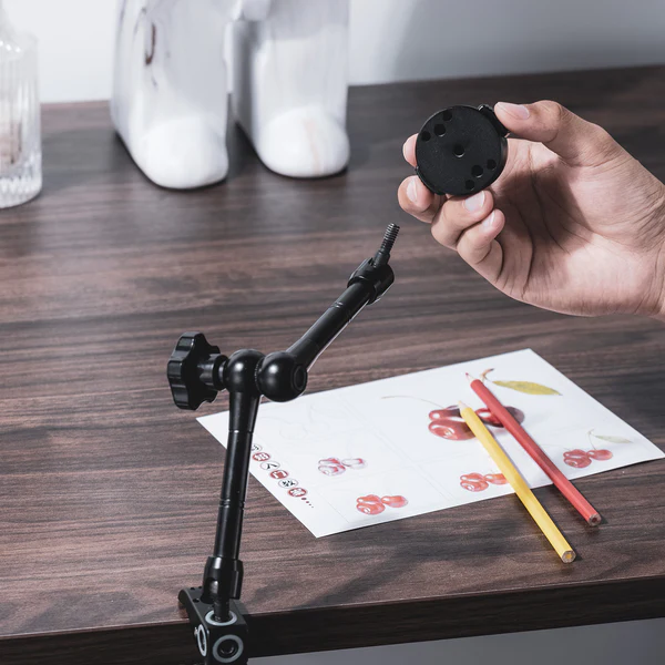 Ulanzi O-LOCK Quick Release To Universal 1/4" Screw Hole with 360 Degree Rotation Adjustment and Aluminum Alloy Material for Tripod, Magic Arm and Smartphones | 3083