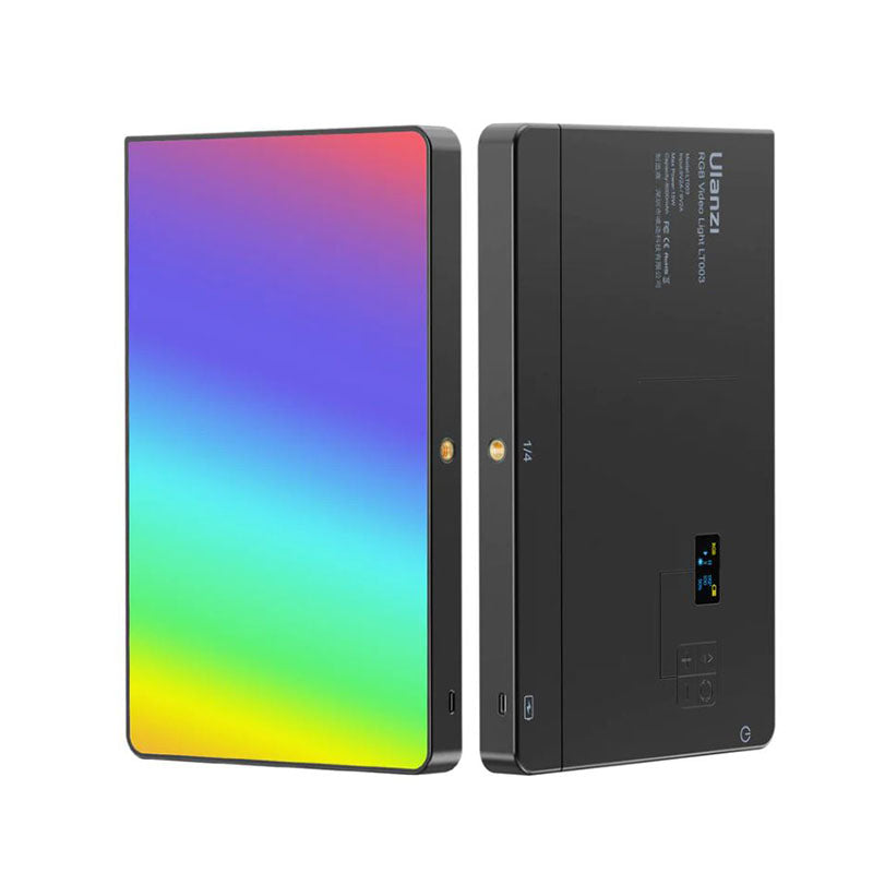 UlanzI LT003 RGB 10" LED Video Light with 8000mAh, 2500K-9000K Color Temperature and 20 Dynamic Effects for Photography and Videography (Black)