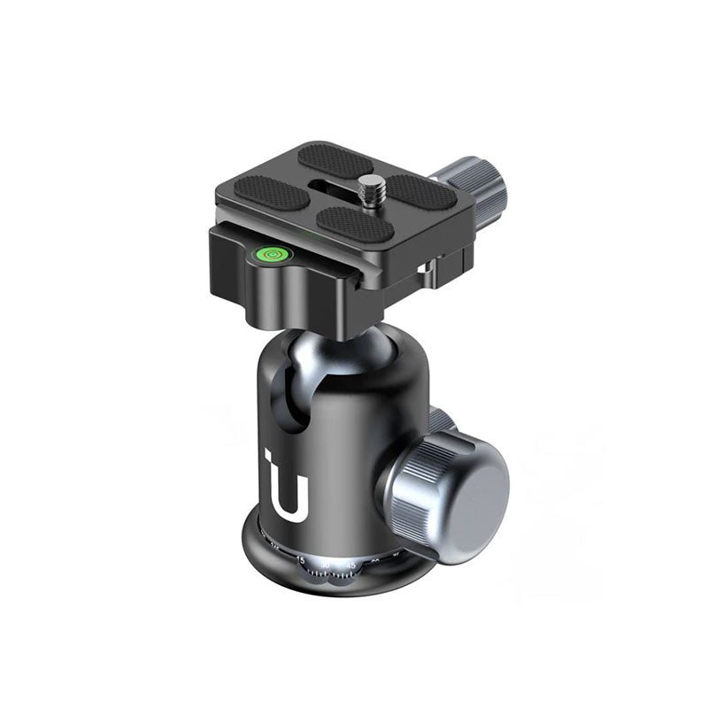 UlanzI MT-60 Carbon Fiber Lightweight Travel Tripod with 10kg Load Capacity, 360 Degree panoramic, 1/4" Screw for Photography and Videography