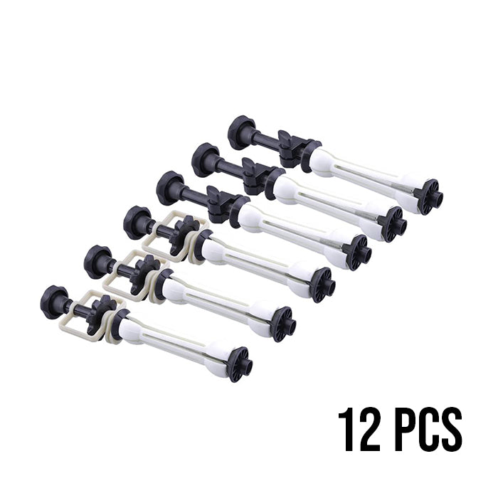 Pxel LS-BD-6R Photo Studio Backdrop Roller Wall Mount Mounting Manual Control Background Support Elevator with 2 Tri-fold Hooks, 12 Expansion Sticks, 6 Chains, and 6 Counter Balance