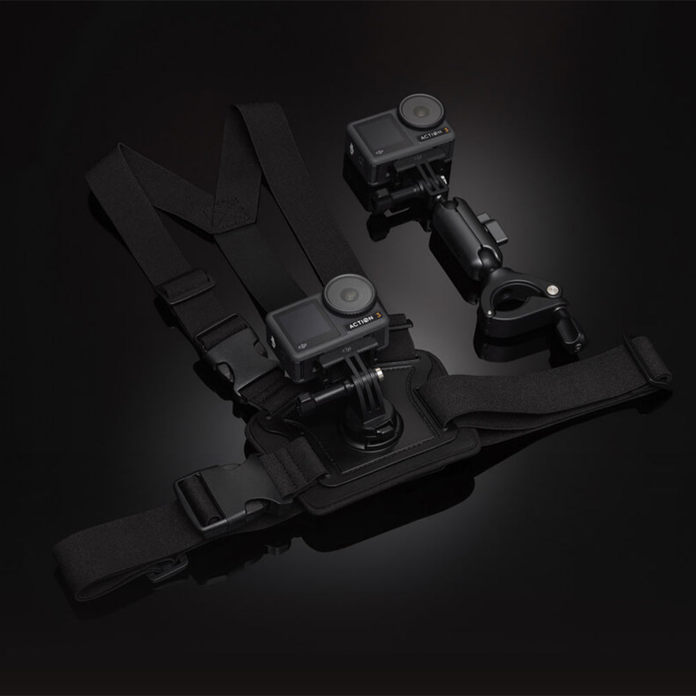 DJI Biking Accessory Kit with Chest Strap Mount, Handlebar and Locking Screw for Osmo Action 2 & 3, DJI Action 2, Sports Camera