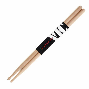 Vic Firth SDC Danny Carey Signature Hickory Tear Drop Drumstick with Short Taper for Drums and Percussion