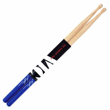Vic Firth SHAR2 Gavin Harrison Signature Royal Blue Lacquer Hickory Blended Tip Drumsticks with Medium Taper for Drums and Cymbals