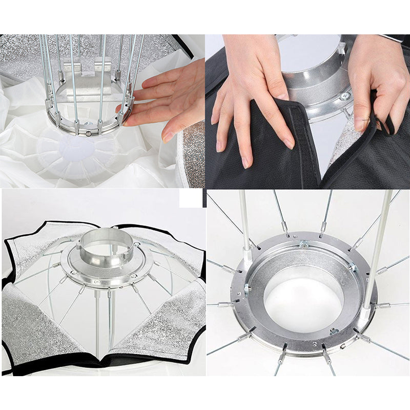 Viltrox Weeylite QX-65C 65cm Portable Quick Install Parabolic Lantern Softbox with Spherical Design and Carrying Bag for Bowens Mount Studio Strobe & LED Lights |  VP-65I