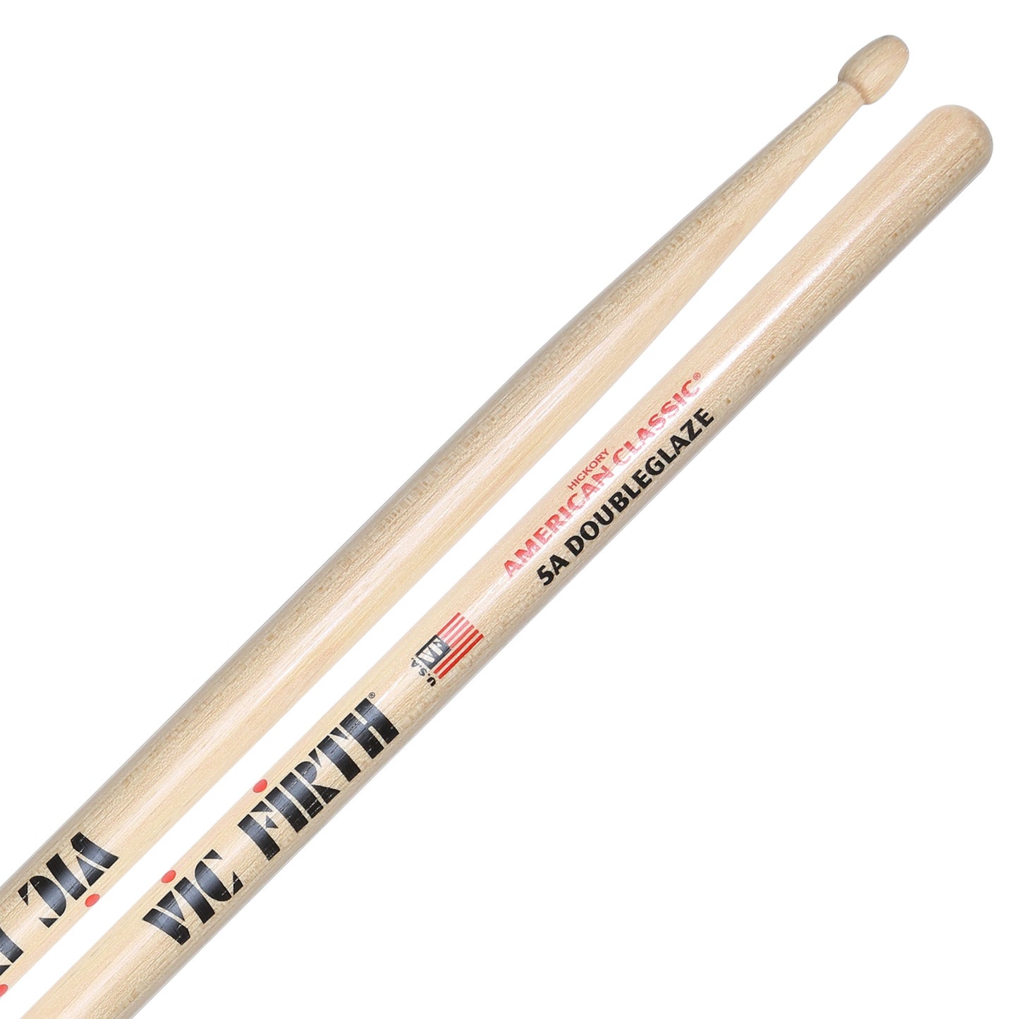 Vic Firth American Classic 5A Hickory Wood Drumsticks (Pair) Drum Sticks for Drums and Percussion (Multiple Styles Available)