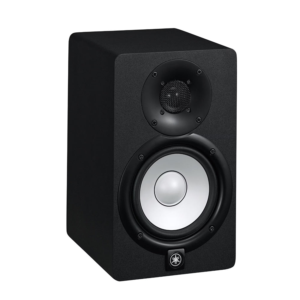 Yamaha HS5 HS5W 5" 70W 2-Way Bass Reflex Powered Studio Monitor Passive Speaker with Bi-Amplified Nearfield Monitoring, XLR 3 Pin and 3.5mm TRS AUX Inputs and Room and High Trim Controls for Audio Production and Recording (Black, White)