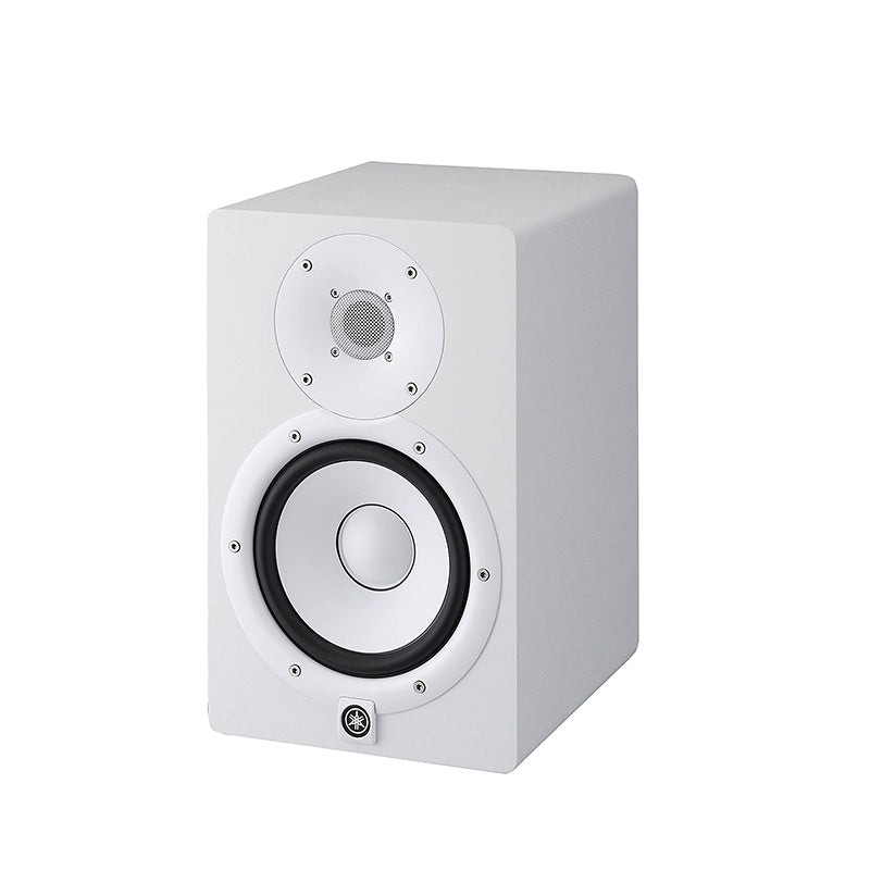 Yamaha HS7 HS7W 6.5" 95W 2-Way Bass Reflex Powered Studio Monitor Passive Speaker w/ Bi-Amplified Nearfield Monitoring, XLR 3 Pin and 3.5mm TRS AUX Inputs and Room and High Trim Controls for Audio Production and Recording (Black, White)