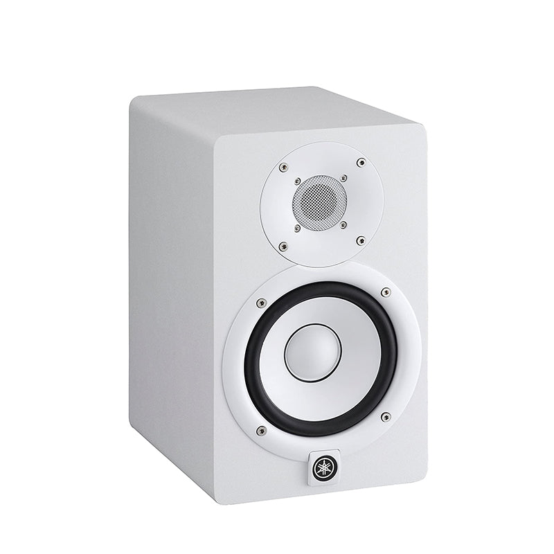 Yamaha HS7 HS7W 6.5" 95W 2-Way Bass Reflex Powered Studio Monitor Passive Speaker w/ Bi-Amplified Nearfield Monitoring, XLR 3 Pin and 3.5mm TRS AUX Inputs and Room and High Trim Controls for Audio Production and Recording (Black, White)