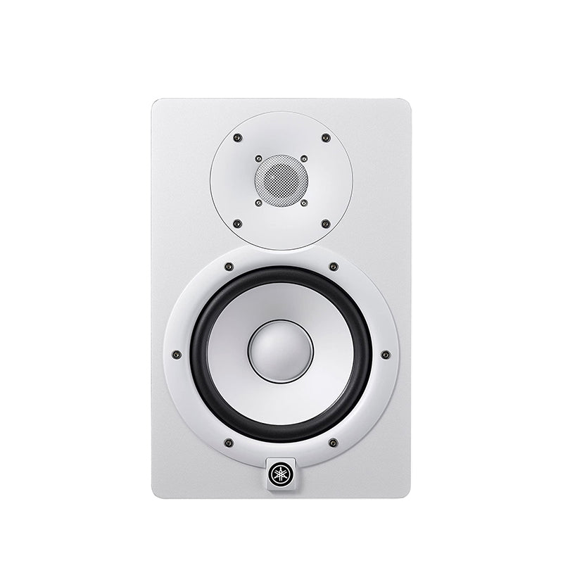 Yamaha HS7 HS7W 6.5" 95W 2-Way Bass Reflex Powered Studio Monitor Passive Speaker w/ Bi-Amplified Nearfield Monitoring, XLR 3 Pin and 3.5mm TRS AUX Inputs and Room and High Trim Controls for Audio Production and Recording (Black, White)