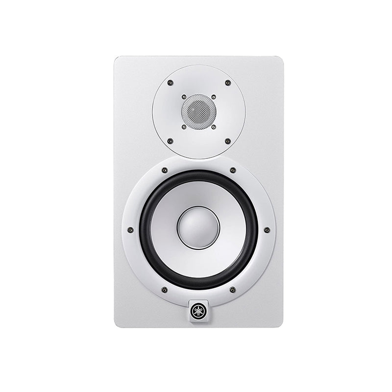 Yamaha HS8 8" 120W 2-Way Bass Reflex Powered Studio Monitor Passive Speaker with Bi-Amplified Nearfield Monitoring, XLR 3 Pin and 3.5mm TRS AUX Inputs and Room and High Trim Controls for Audio Production and Recording (Black, White)