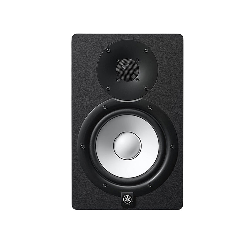 Yamaha HS8 8" 120W 2-Way Bass Reflex Powered Studio Monitor Passive Speaker with Bi-Amplified Nearfield Monitoring, XLR 3 Pin and 3.5mm TRS AUX Inputs and Room and High Trim Controls for Audio Production and Recording (Black, White)