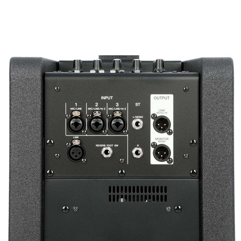 Yamaha STAGEPAS 1K Mk. II 1100W Portable PA Speaker System with 12" Subwoofer, Built-In 10pcs 1.5" Line Array Speakers, Knob Controls for EQ Equalizer, Bluetooth Connectivity and Built-In 3-Channel Mixer | STAGEPAS 1K MK2