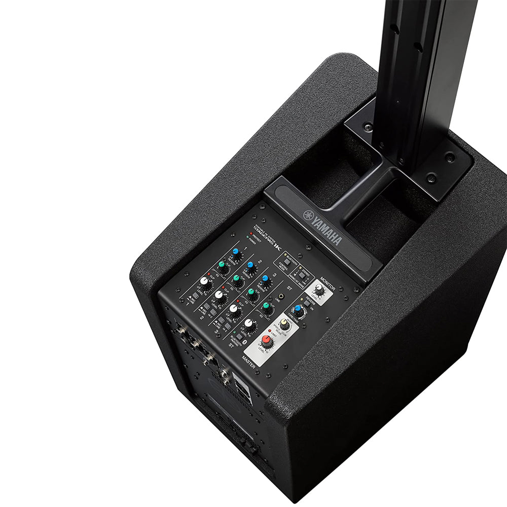 Yamaha STAGEPAS 1K Mk. II 1100W Portable PA Speaker System with 12" Subwoofer, Built-In 10pcs 1.5" Line Array Speakers, Knob Controls for EQ Equalizer, Bluetooth Connectivity and Built-In 3-Channel Mixer | STAGEPAS 1K MK2