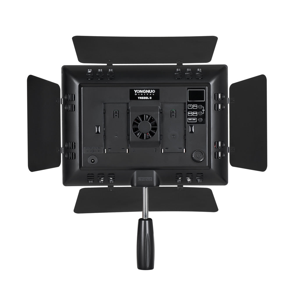 Yongnuo YN600 II YN600LED II Bi-Color LED Studio Video Light Panel with Adjustable Color Temperature 3200-5600K for Photography Studio Livestream Vlog Youtube
