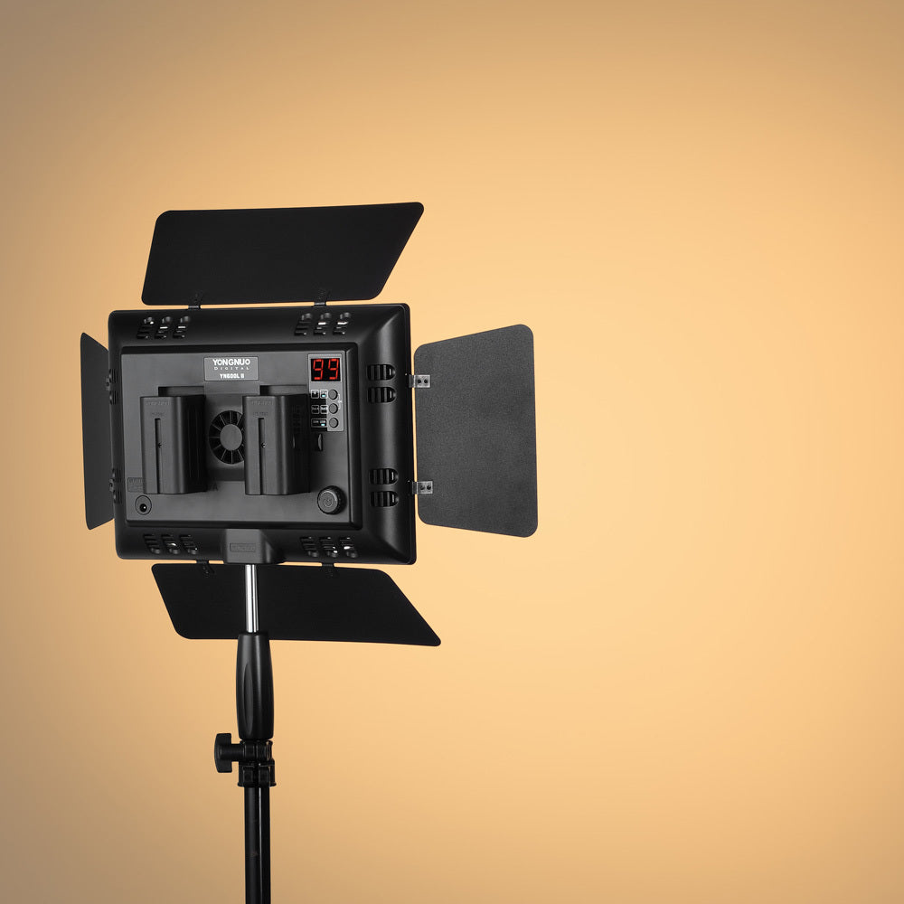 Yongnuo YN600 II YN600LED II Bi-Color LED Studio Video Light Panel with Adjustable Color Temperature 3200-5600K for Photography Studio Livestream Vlog Youtube