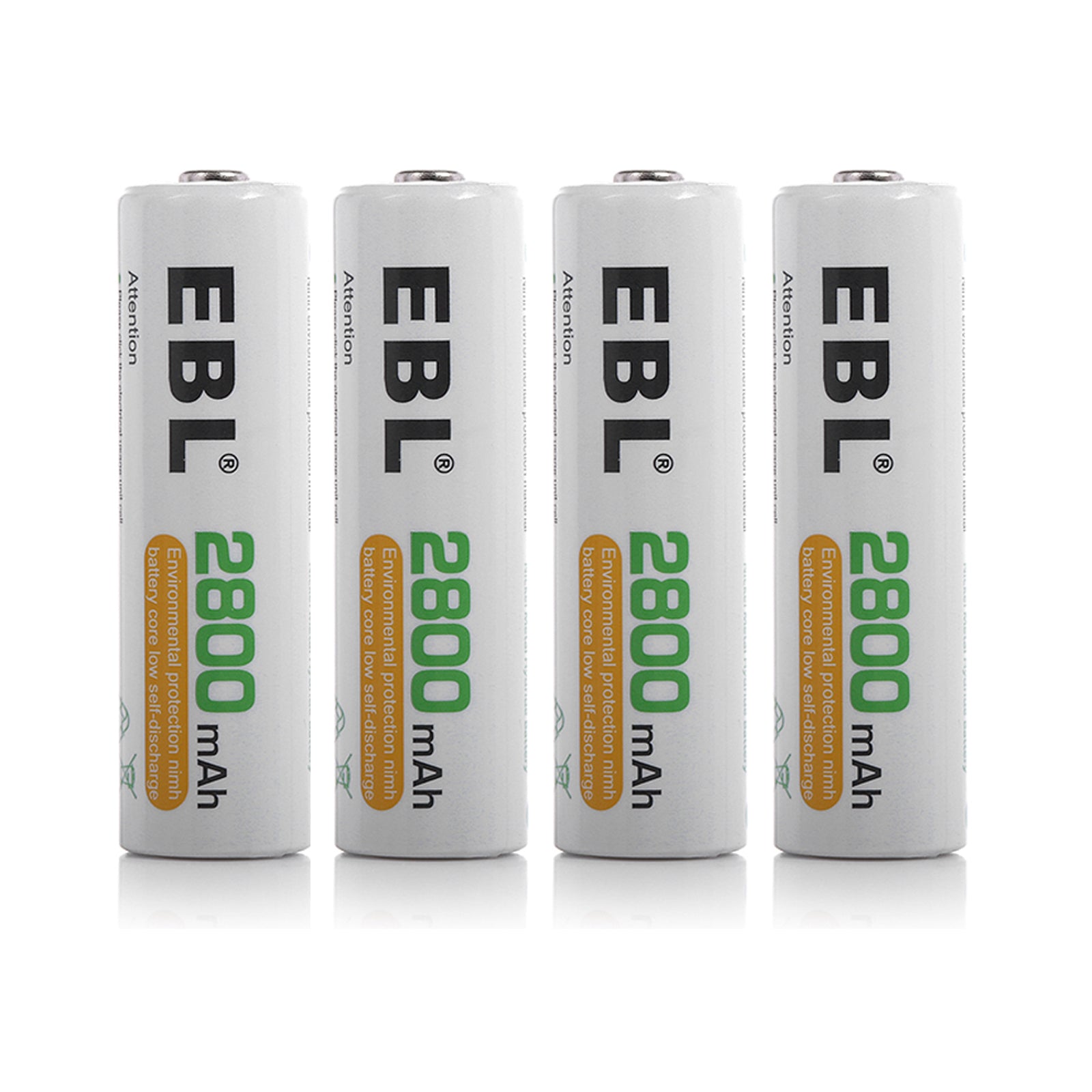 EBL 9V Max Rechargeable Batteries 280mAh (6 Pack) with Battery Charger for  Camera Toys 