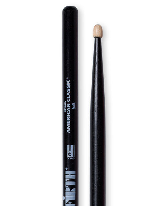 Vic Firth American Classic 5A Hickory Wood Drumsticks (Pair) Drum Sticks for Drums and Percussion (Multiple Styles Available)