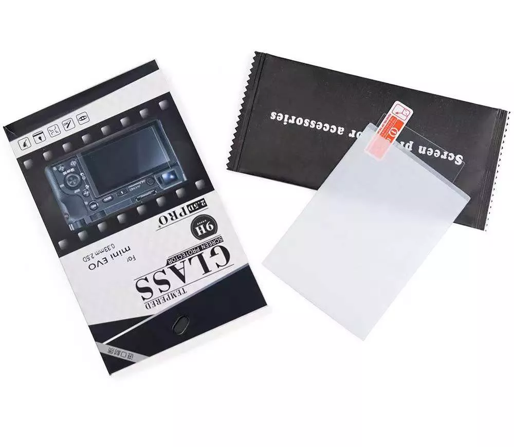 Pikxi Instax Mini Evo Tempered Glass Instant Camera Screen Protector SP-01 9H (Transparent)