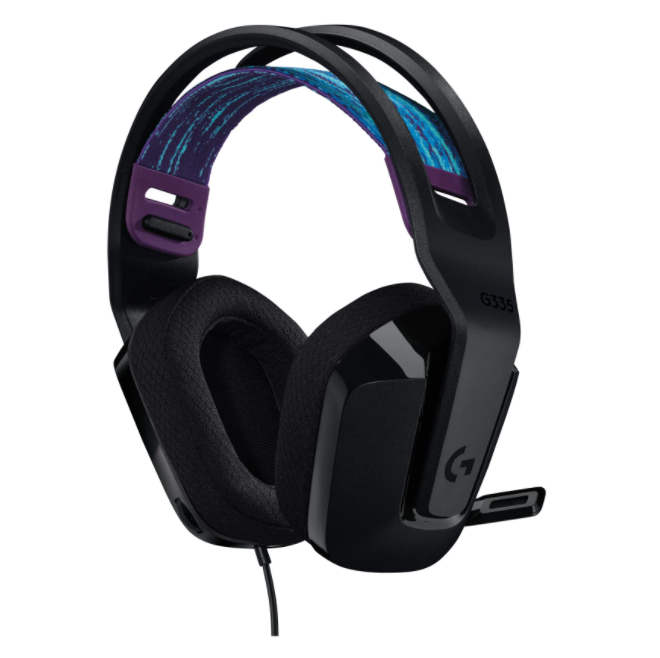 Logitech G335 Wired Gaming Headset with 3.5 mm Audio Jack for PC, Xbox, PlayStation and Mobile Device (Black, White)