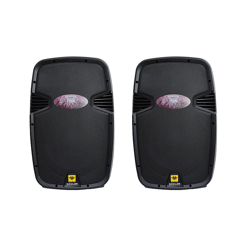 KEVLER EON-12A 12" 500W 2-way Full Range Active Loud Speaker with LCD Display and Class D Amplifier, Built-In USB Port / FM / Bluetooth Function, XLR Line / 2 Mic / RCA I/O and Speaker Out