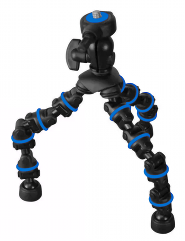 Weifeng Flexible Tripod with 1/4-inch Bolt Mount Head for Camera Mounts and Action Cameras (WT0304B)