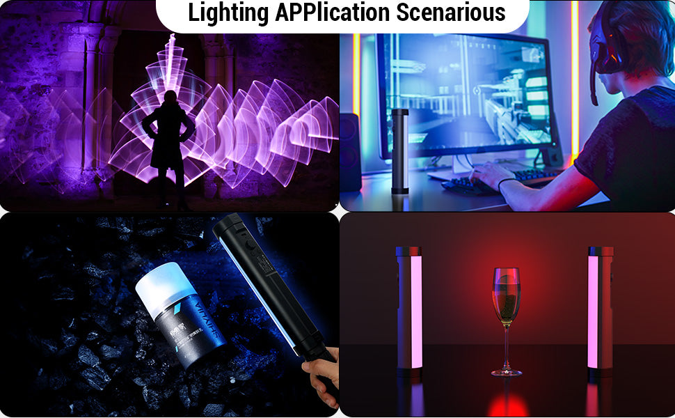 Luxceo P100 Magnetic RGB Video Light with up 6000k Color with Remote Control Temperature