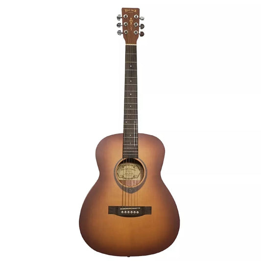 Fernando Blue Rock Mini MINI-36G 20-Fret 6 Strings Acoustic Guitar with 36" Spruce and Mahogany Body, and Satin Amberburst Finish for Beginners and Student Musicians (Sunburst) | MINI-36G SB
