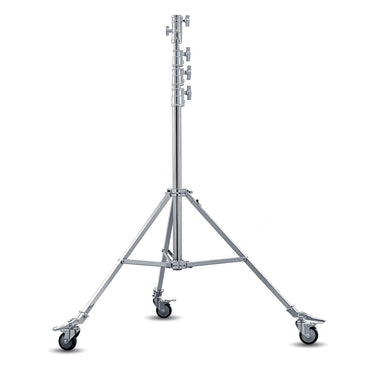 Godox SA5045 Heavy-Duty Steel Roller Stand with Braked Wheels, 40kg Max Load Capacity, Up to 177" Height, 1-1/8" Receiver, Retractable 5/8" Pin for Photography Supporting Gear