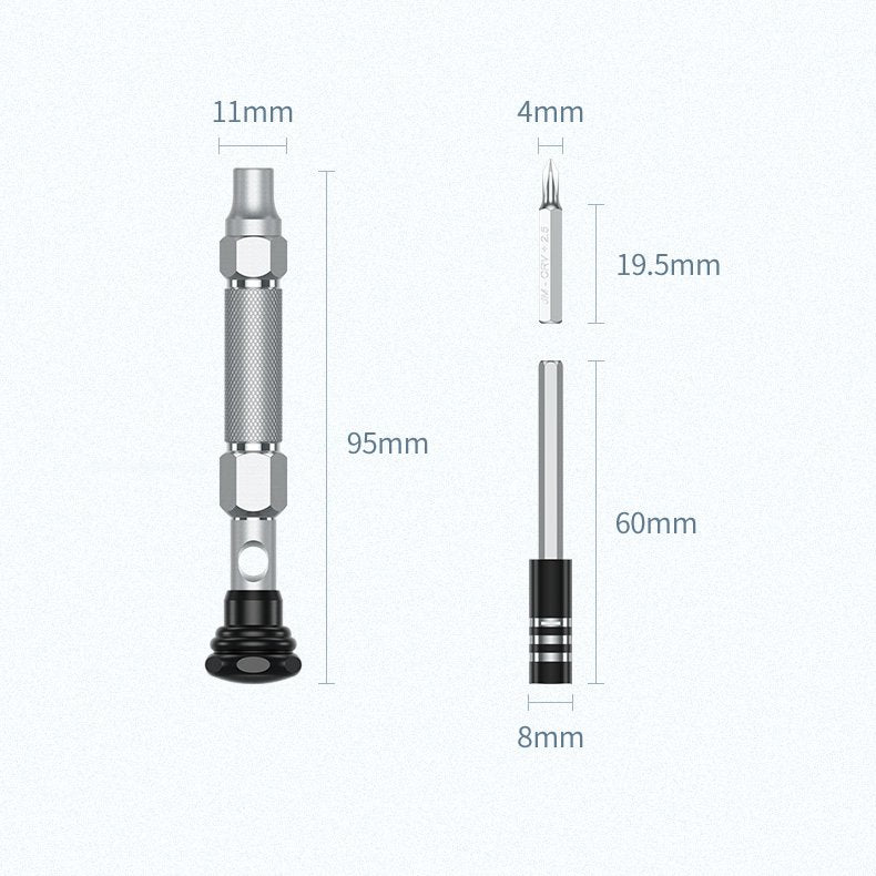 UGREEN 38 in 1 Aluminum Alloy Magnetic Screwdriver Kit with Assorted Driver Tips for Repair and Assembly | 80459