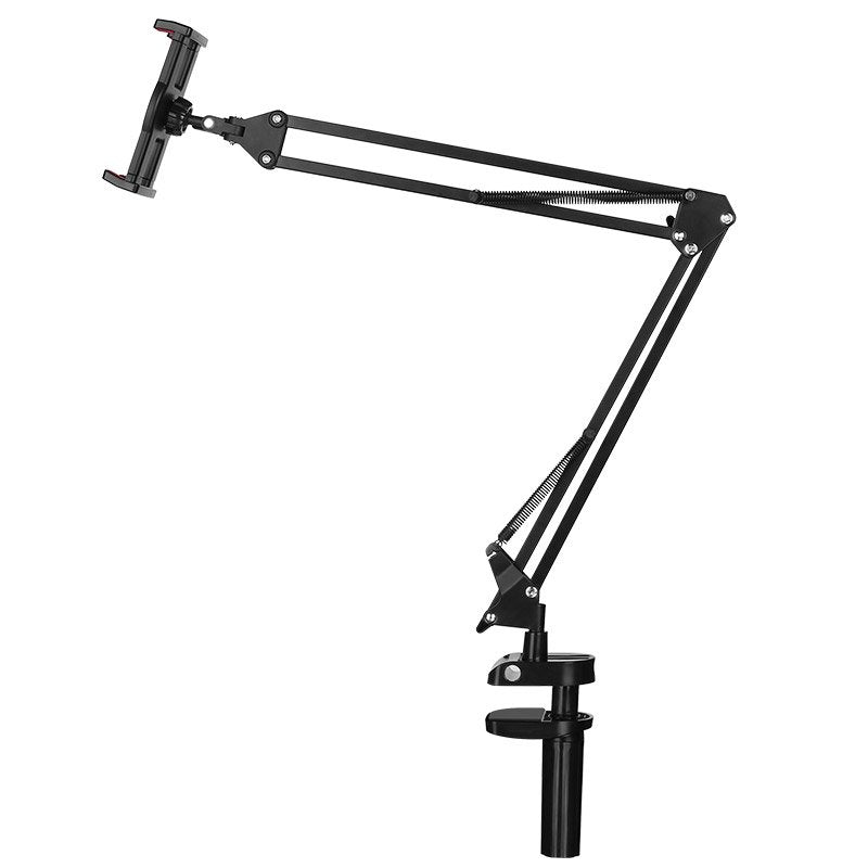 UGREEN Lazy Arm Desk Mounted Universal Metal Phone and Tablet Holder for 4"-12.9" Devices with 360 Degree Rotating Mount and 180 Degree Adjustable Folding Arms | 50394