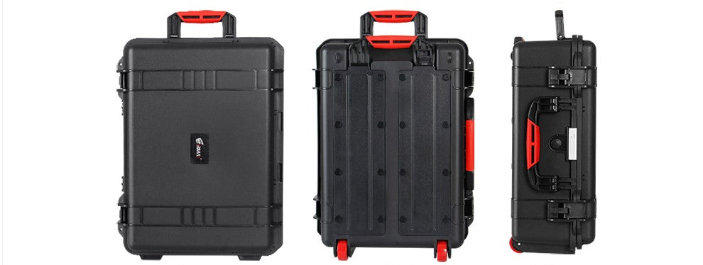 Eirmai R601 Waterproof Rolling Suitcase Hard Case with Inner Bag Detachable Sponge Dividers for Cameras, Drones and Accessories