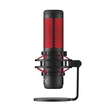 HyperX HX-MICQC-BK QuadCast, USB Condenser Gaming Microphone for PC, PS4 and Mac, Podcasts, Twitch, YouTube, Discord, Red LED - Black