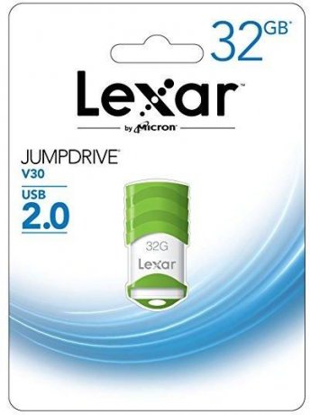 Lexar LJDV30-32GABAS JumpDrive V30 32GB USB 2.0 Flash Drive for Mac Systems, PC, Laptops